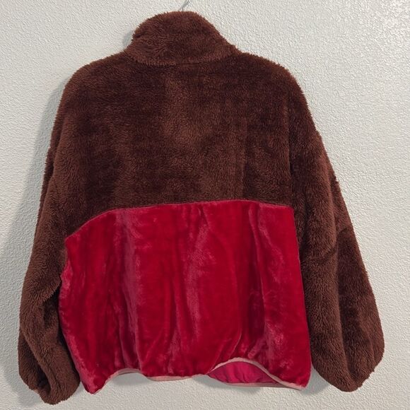 NWT- UGG-Marlene Sherpa Jacket II- pink and brown- Size medium - Picture 3 of 12